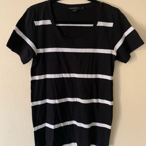 Black and white stripped t-shirt